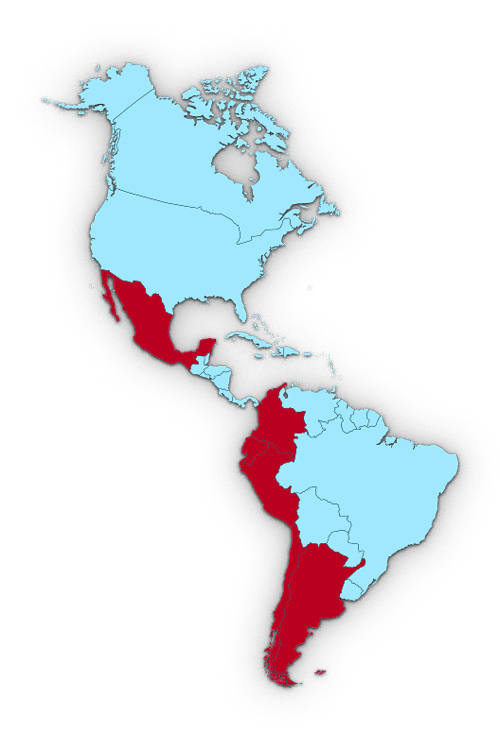 Map of Spanish speaking countries